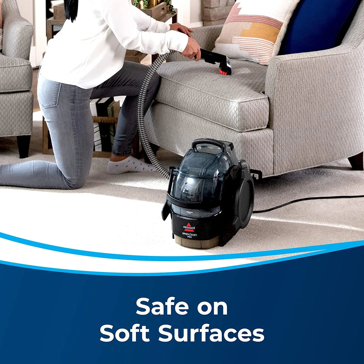 Black Portable Carpet Cleaner J1105