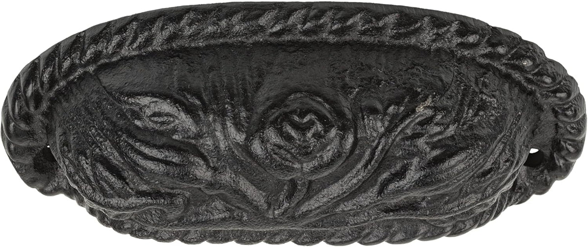 Cast Iron Drawer Bin Pull, 3 1/4" Centers S148
