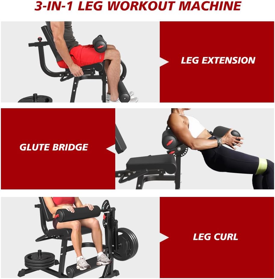Adjustable Plate Loaded Leg Rotary Extension Machine R269