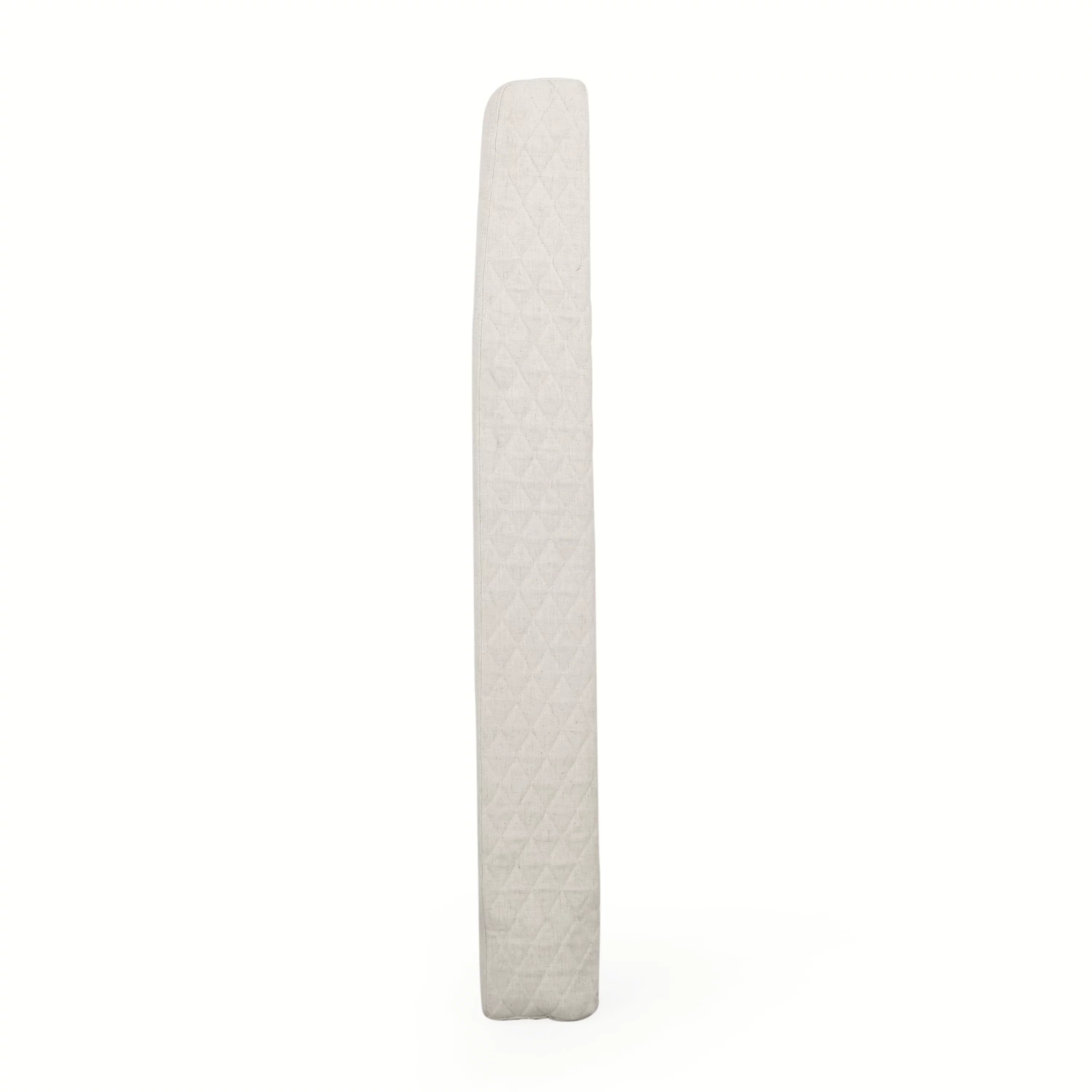 Beige Fabric Wingback Headboard G8223