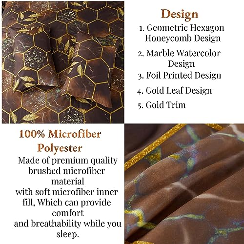 Geometric Black Queen Comforter Set 7 Pieces Z691378