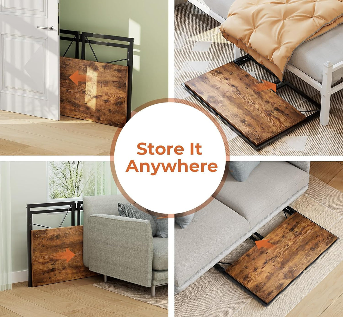 31.5 inch Folding Desk with Led Lights M75652