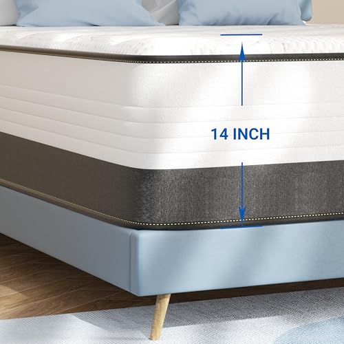 10 Inch Full Mattress Hybrid with Memory Foam and Pocketed Coils H978067