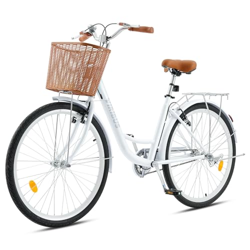 24 26 inch 1 Speed Step Through Cruiser Bike with Basket P59753