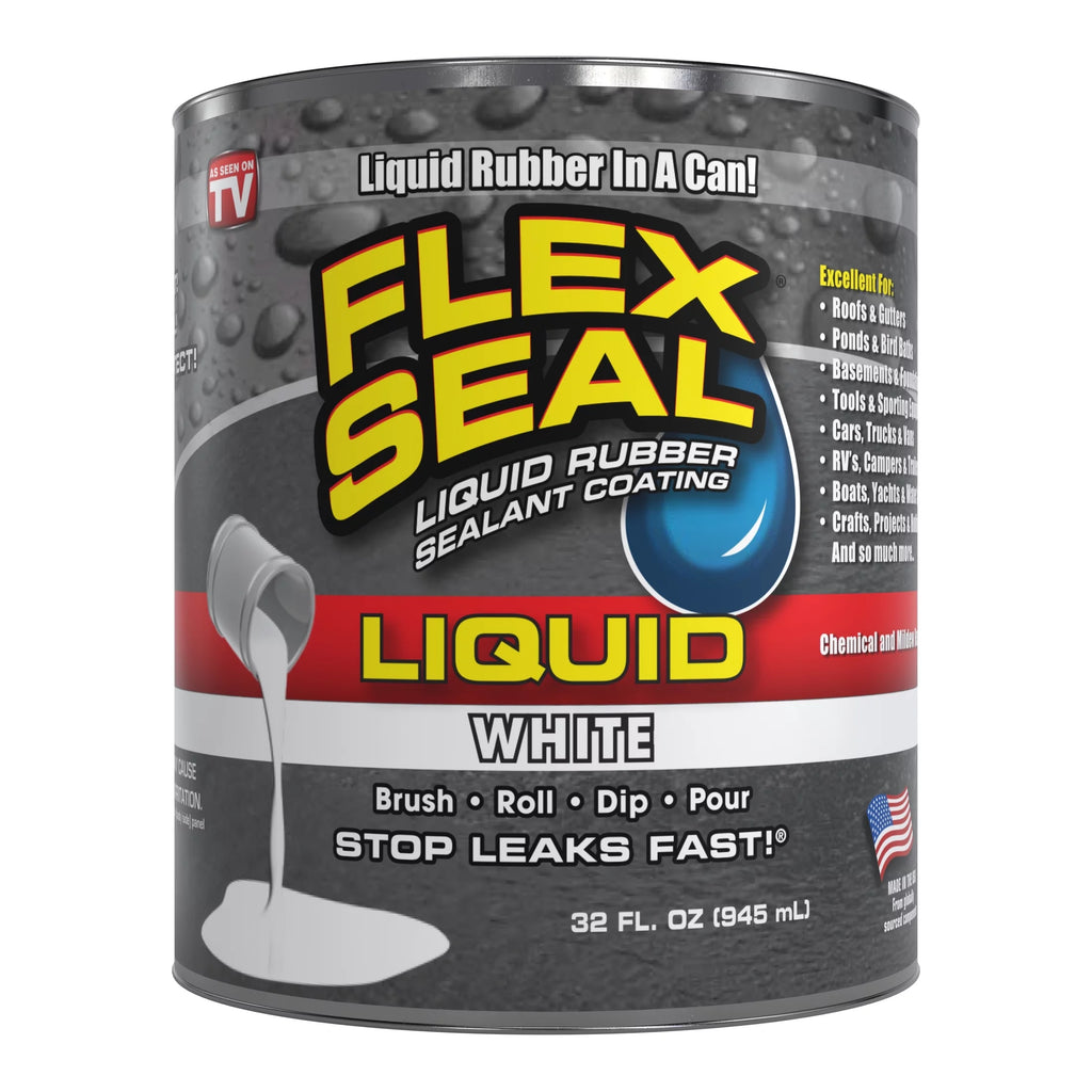 White 32 oz Liquid Rubber Sealant Coating G700