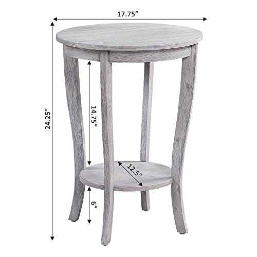 Black Round End Table X632