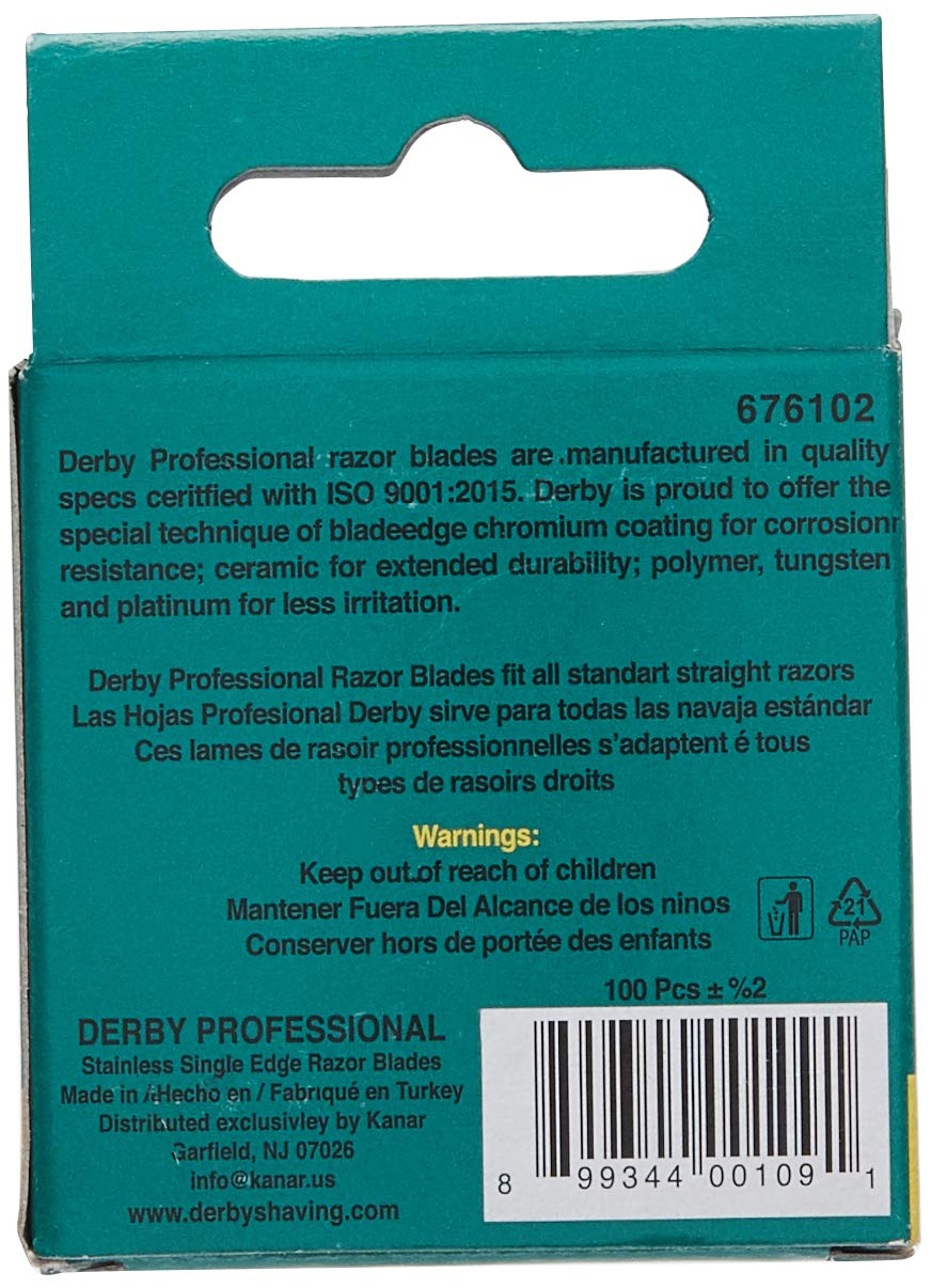 100 Single Edge Razor Blades Z9070