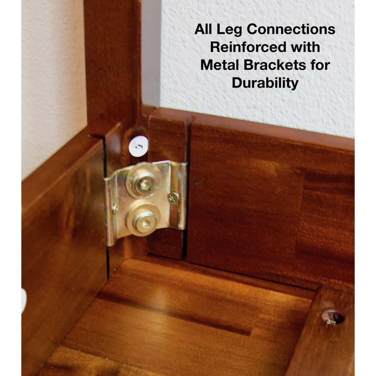 Solid Acacia 1-Drawer End Table - Mahogany X361