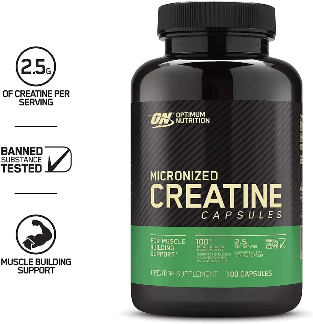 100 Caps Creatine Monohydrate Capsules L38009