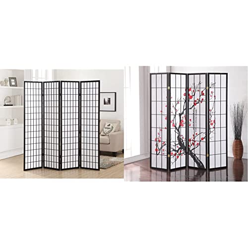 Natural 4 Panel Room Divider C515