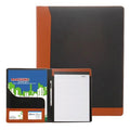 Black & Brown Two-Tone PU Leather Portfolio K618