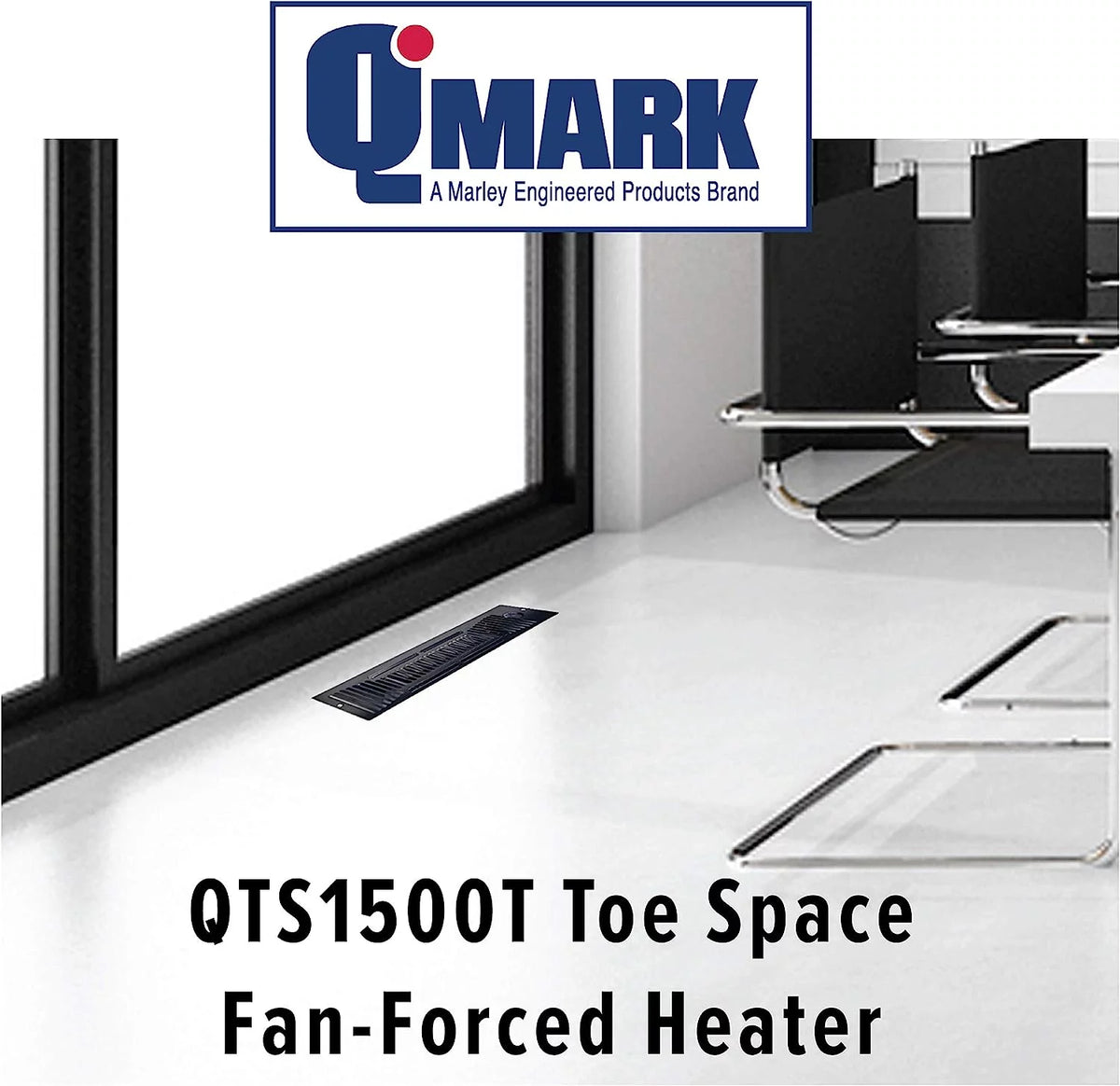 Under Cabinet Fan Forced Kickspace Heater, 120 Volt 1,500 Watt, 15 3/8" Wide S99940