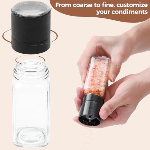 24Pcs 4oz Glass Spice Jars with Metal Lids F2641