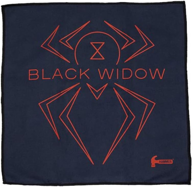 Black Bowling Ball 16lbs & Black Micro Suede Towel L455