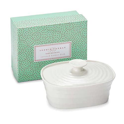 White Porcelain Covered Butter Dish T826812