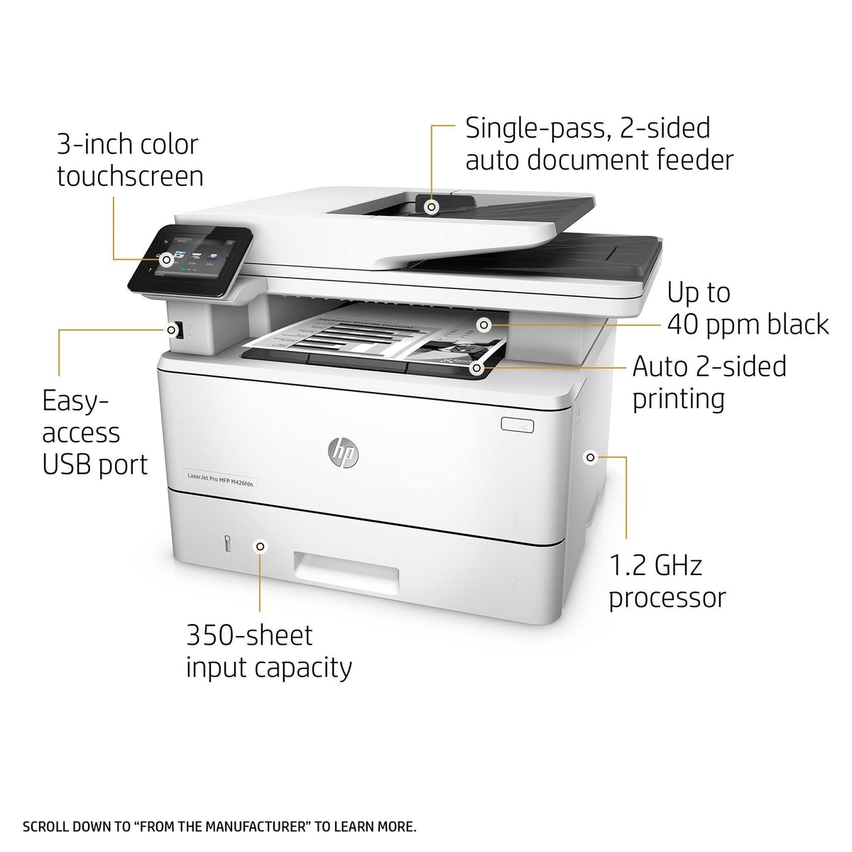 LaserJet Pro MFP Printer M65165