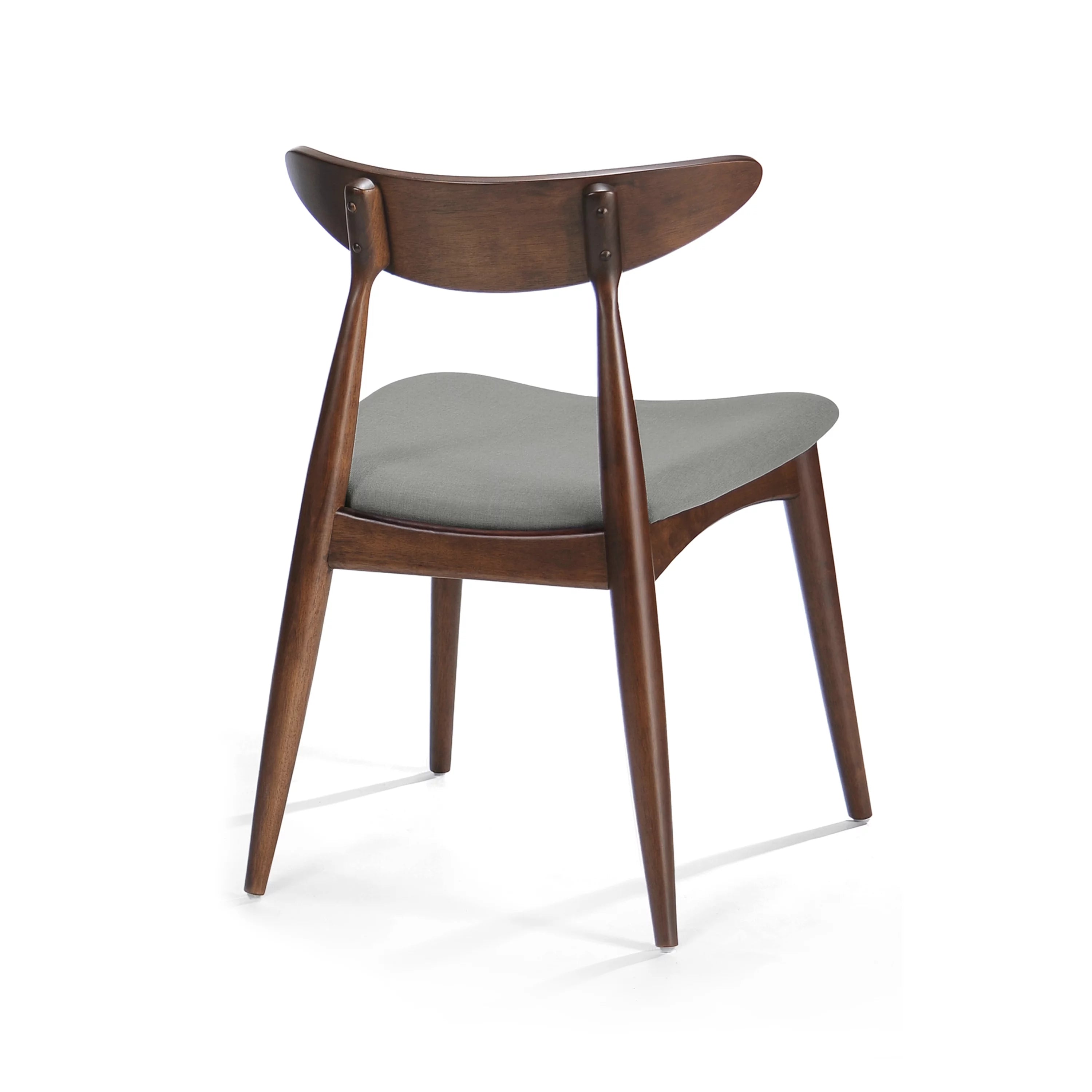 Light Grey Fabric Dining Chairs, Set of 2 P584399