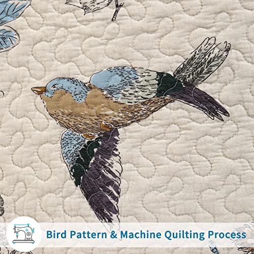 3 Piece Queen Cotton Quilt Set with Pillowcases L694490