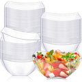 25 Pack 8 oz Clear Plastic Serving Bowls P7512