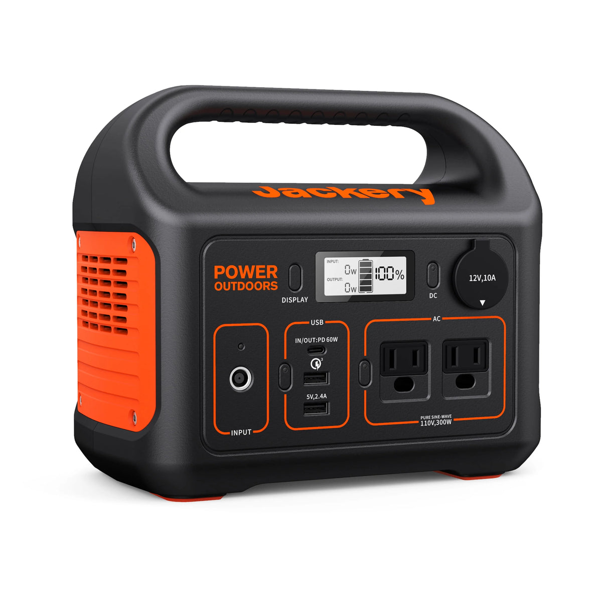 Portable Power Station with Automobile Battery Charging Cable E192245