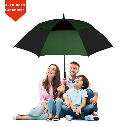 Large 62 Inch Double Canopy Windproof Waterproof Golf Umbrella J73192