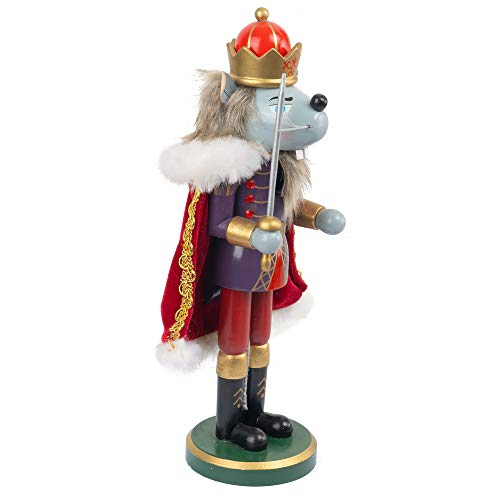 3 Set Christmas Nutcrackers Figures, 7 Inch Handmade Wooden Nutcracker Decorations A535650