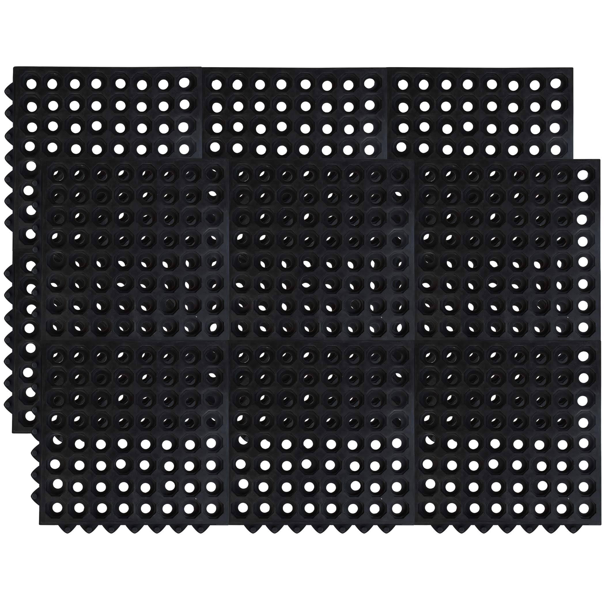 12 Tiles Interlocking Rubber Mat Tiles R992334