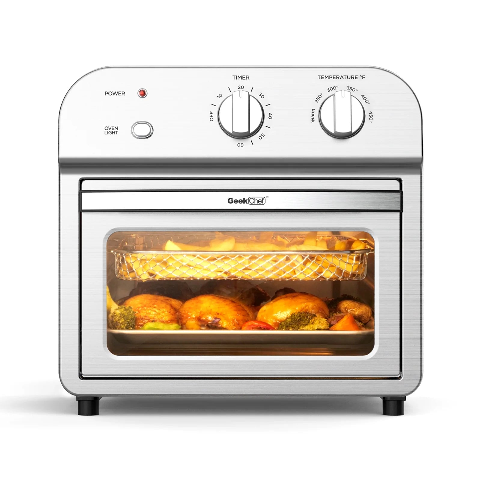 11Qt 1500W Stainless Steel Air Fryer Oven B93437