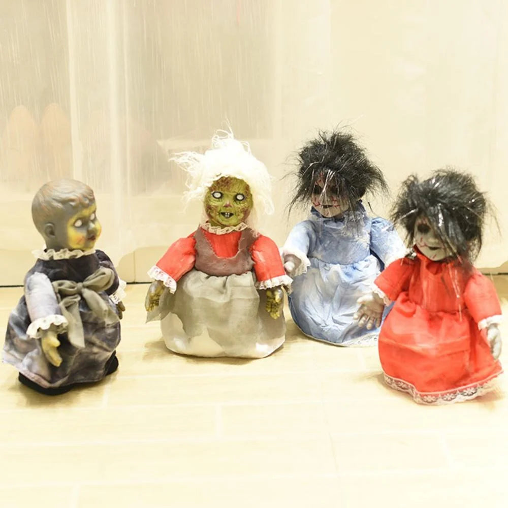 Scary Little Precious Doll with Sound Halloween Decoration M289