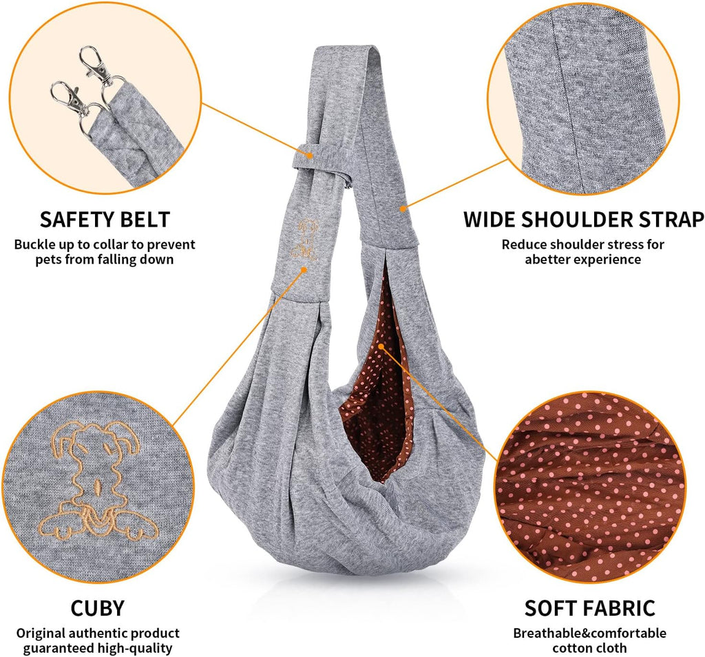 Pink Soft Fabric Dog Sling Carrier N87492