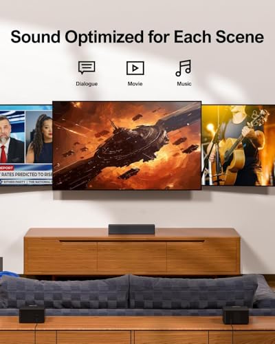 5.1CH Surround Sound Bar with Subwoofer, Dolby Atmos, 300W Q38503
