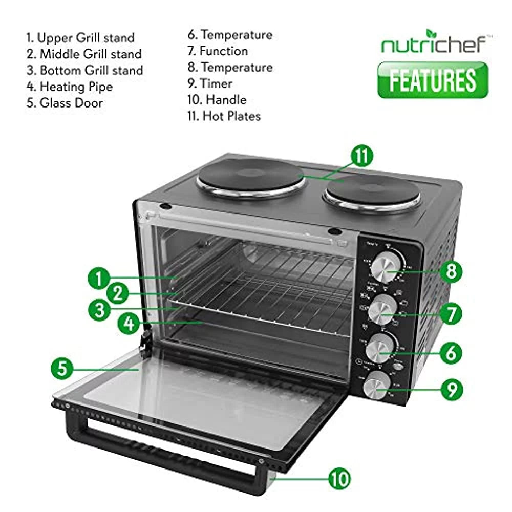 30 Quarts Convection Oven with Rotisserie I41983
