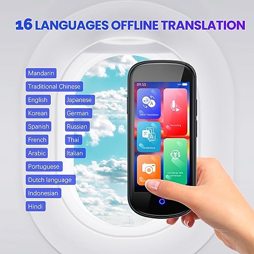 AI Voice Translator 4" HD 137 Language Instant Two-Way Photo Translation Device K7838