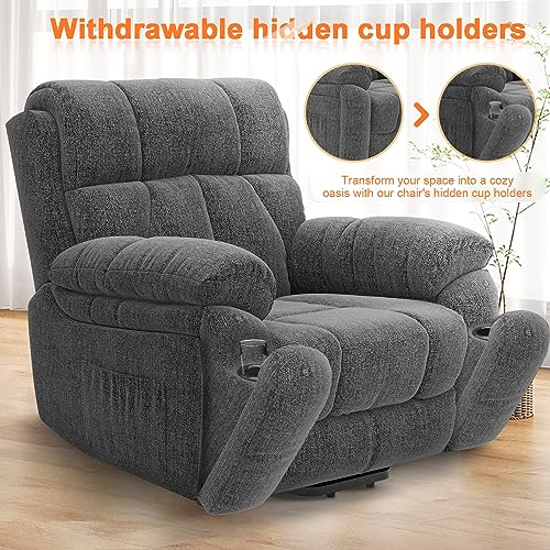 Super Oversized Lift Recliner with Massage and Heat S247