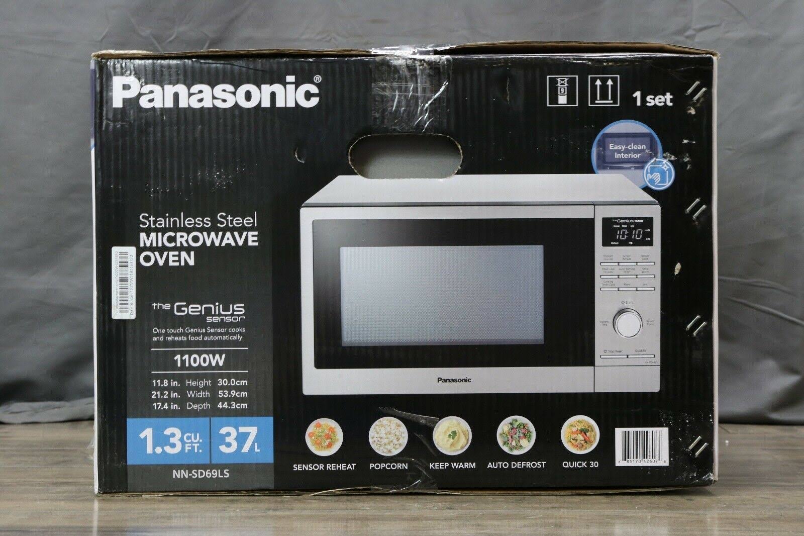 1100W Countertop Microwave Oven - Stainless Steel I386