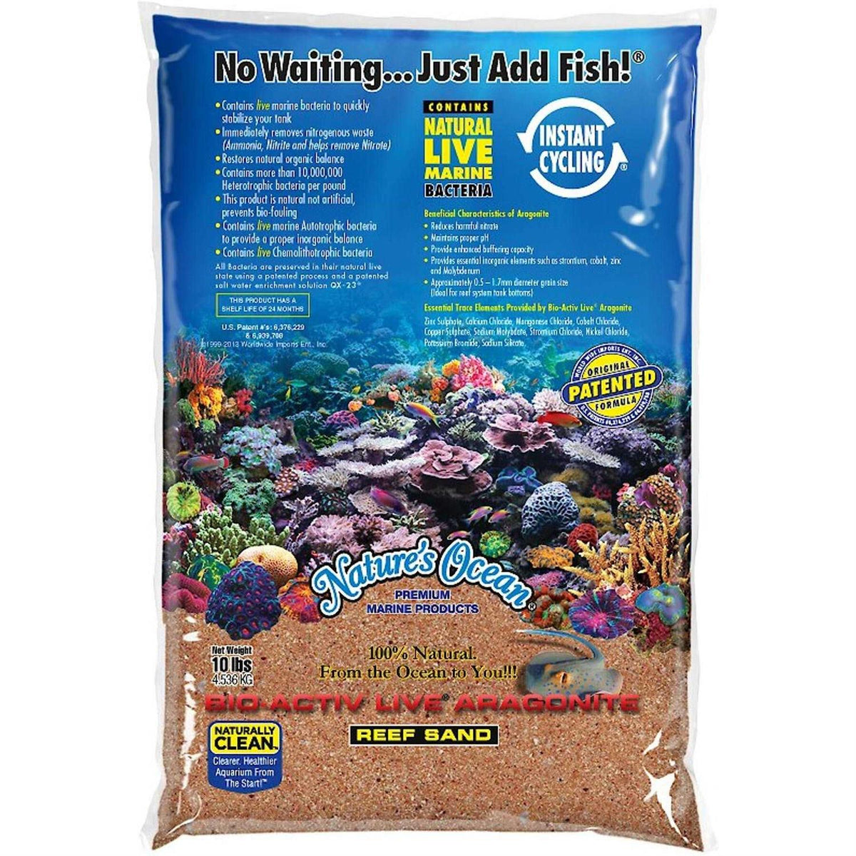 Bio-Activ Live Aragonite Saltwater Aquarium Sand R8018