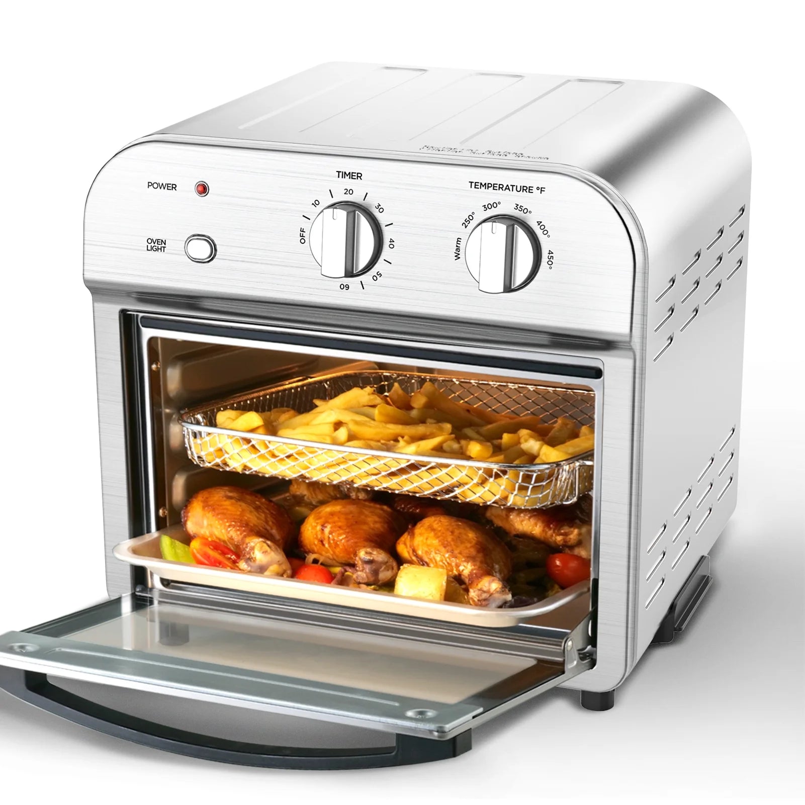 11Qt 1500W Stainless Steel Air Fryer Oven B93437
