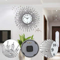 Large Wall Clocks 24 in Modern 3D Crystal Diamond Decorative D23959