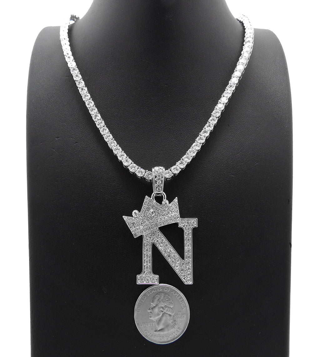 Silver Ice CZ Tennis Chain Necklace C366118