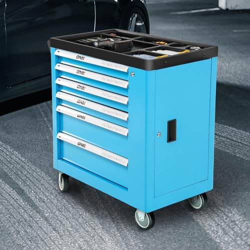 Green 7-Drawer Rolling Tool Cabinet Chest A3743