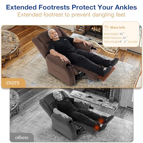 Grey Power Lift Recliner with Massage and Heat M7667