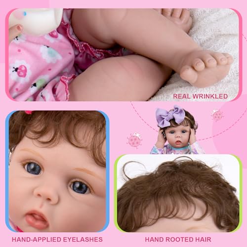 20 inch Realistic Reborn Baby Doll with Gift Box Set T713189