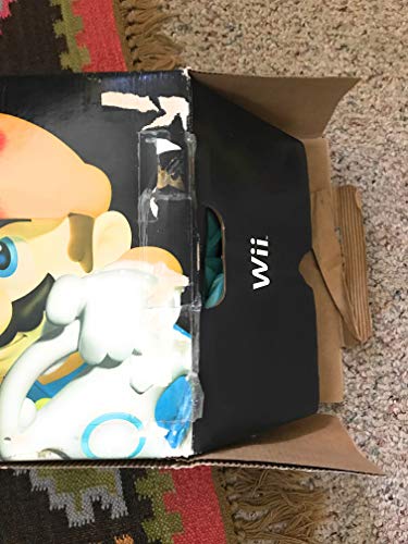 White Wii Console with Mario Kart Wii Bundle P4616
