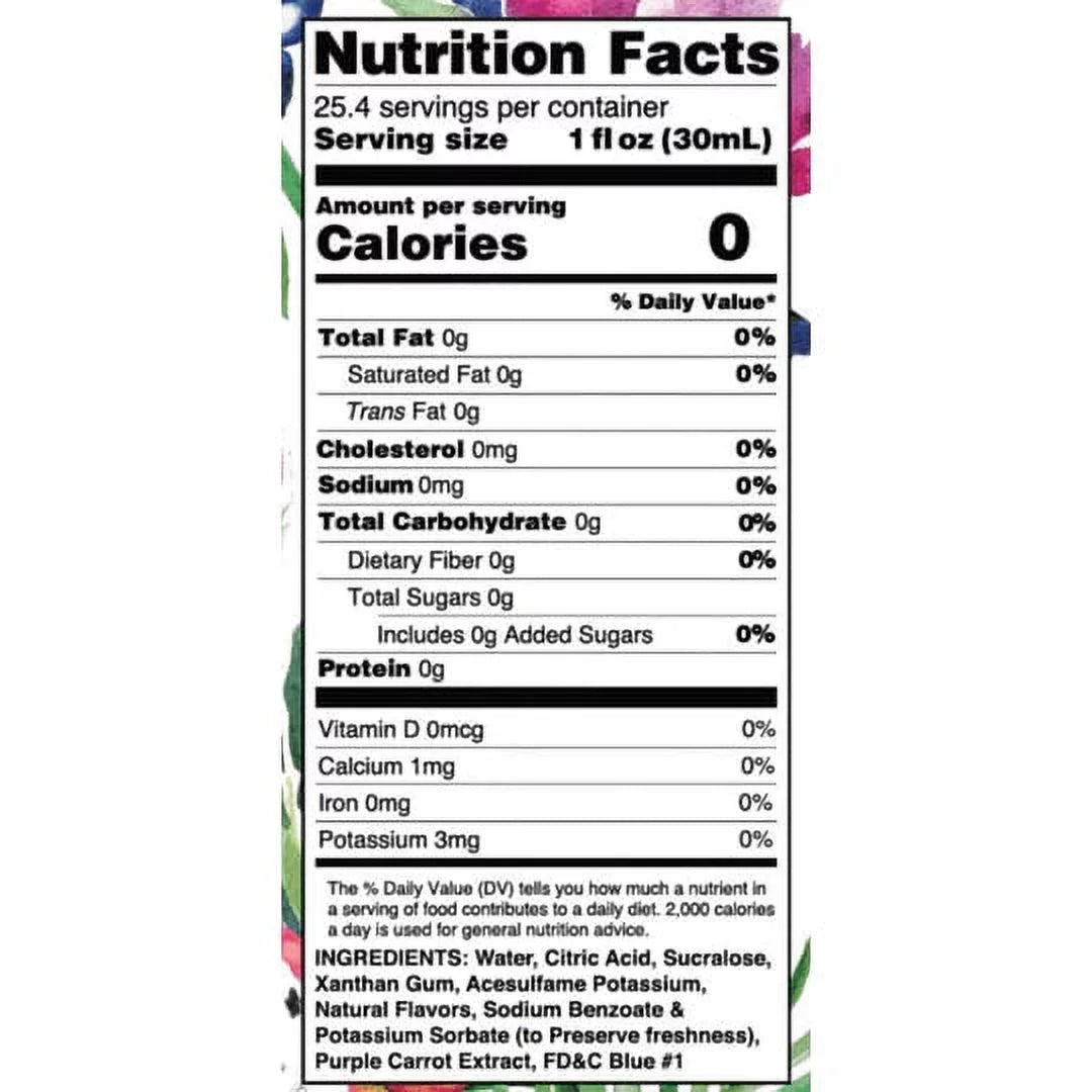 Sugar Free Flavor Infusion Syrup (750ml) Dragon Fruit Acai K2297