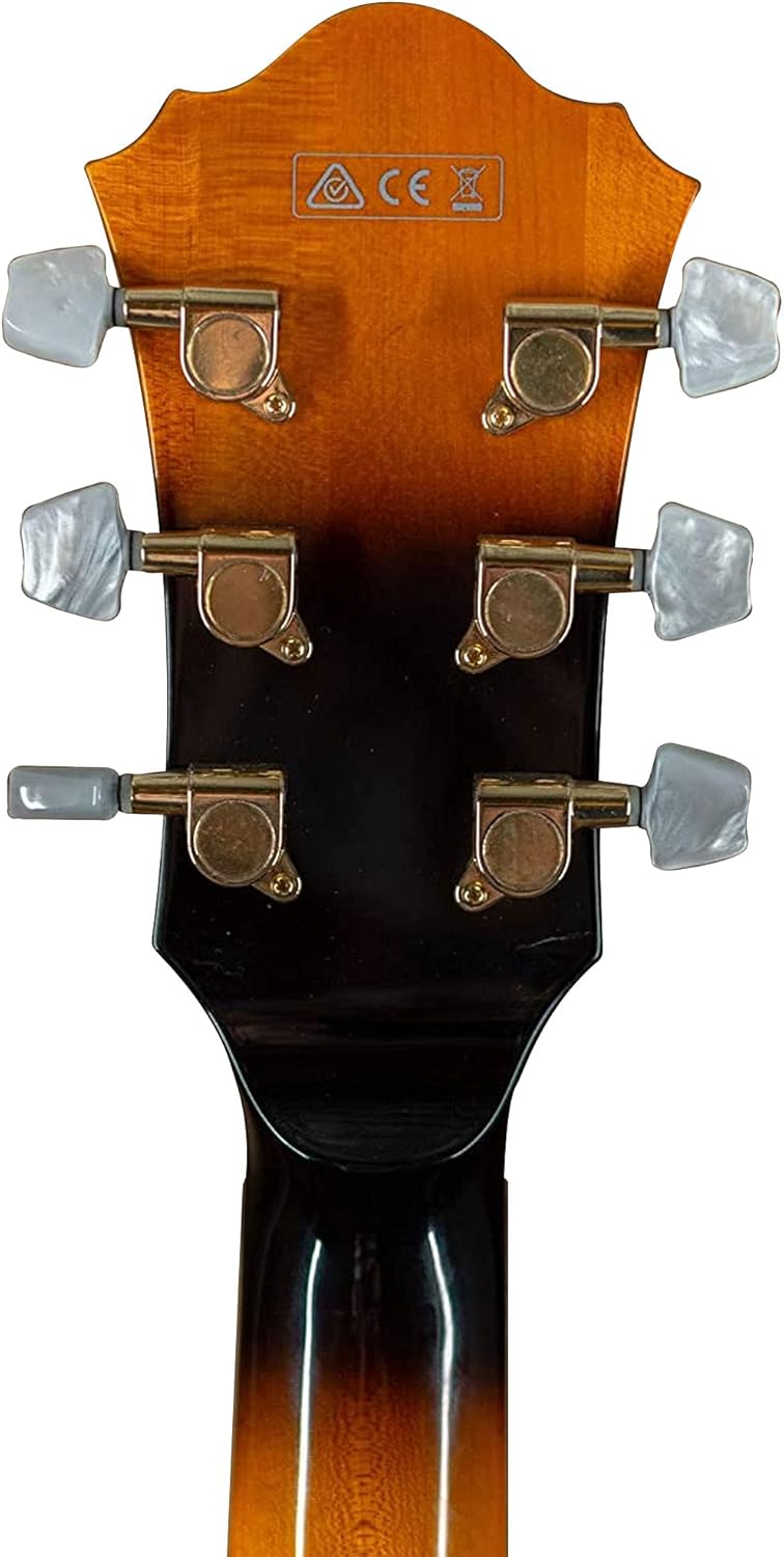 Brown Sunburst 6-String Electric Guitar Q9268
