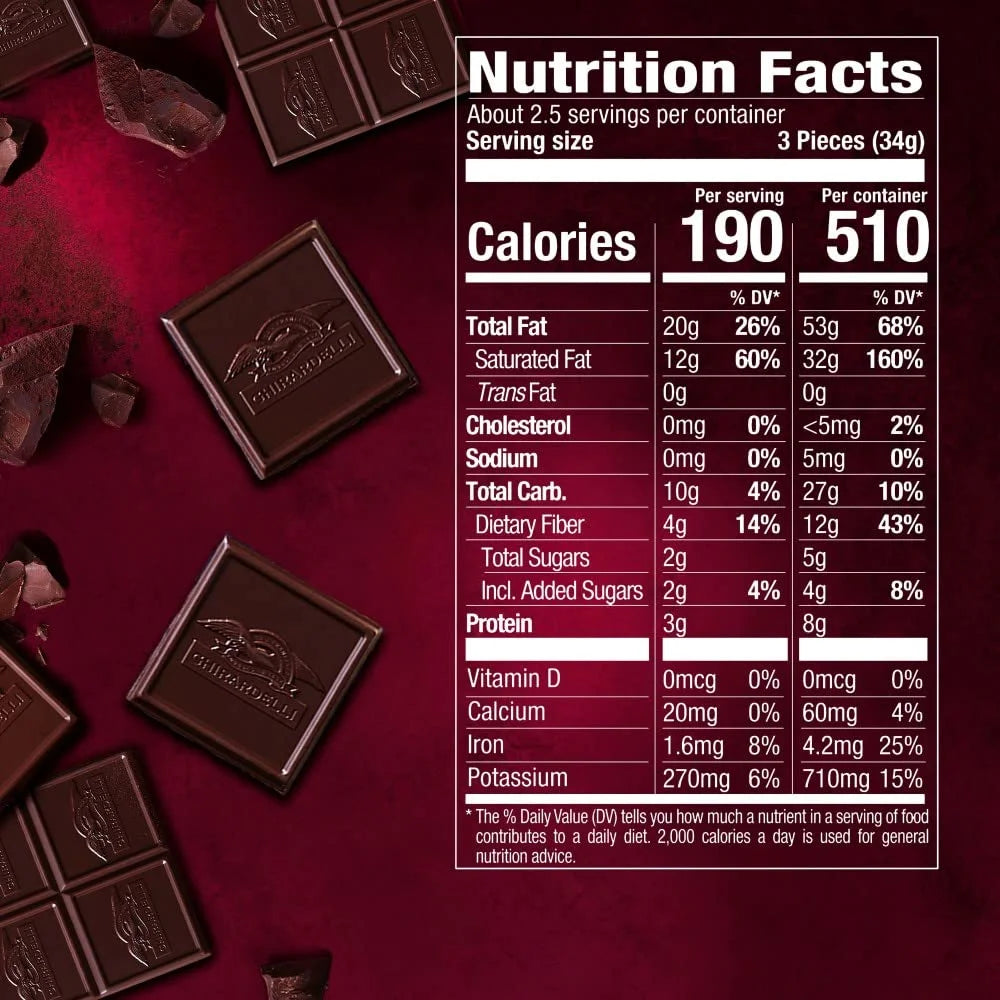 92% Cacao Dark Chocolate Bar, 3.17 Oz (Pack Of 12) X213