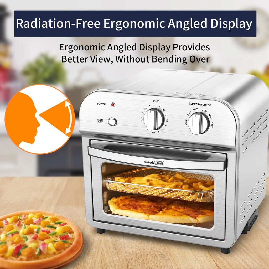 11Qt 1500W Stainless Steel Air Fryer Oven B93437