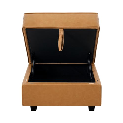 Caramel Square Ottoman Storage Footrest G732481