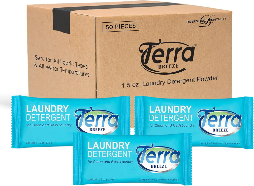 1.5 oz Individually Wrapped Laundry Detergent Powder Packet (Case of 50) Y160928