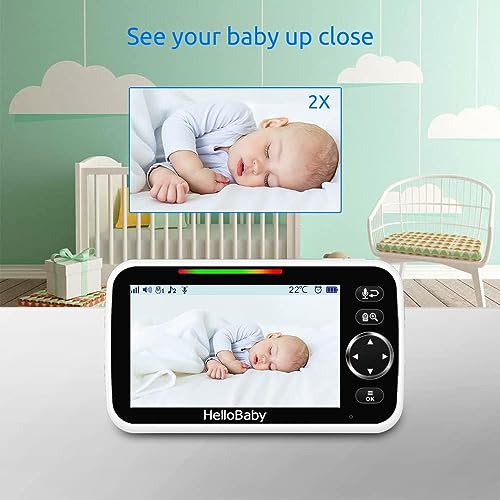 5'' Screen Video Baby Monitor with 30-Hour Battery and Night Vision L166304
